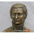 Cast bronze statues bust sculpture